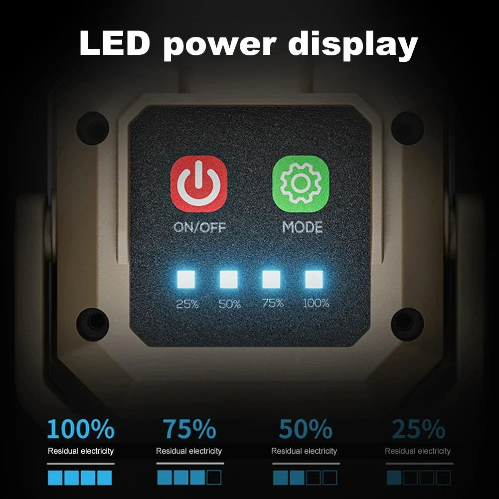Rechargeable LED Work Light Waterproof Magnetic Inspection Lamp