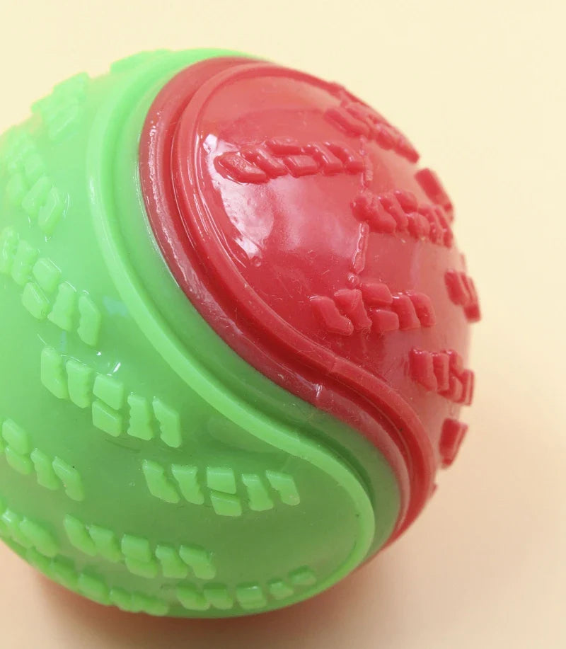 Dogs  Interactive Toys Soft TPR Toys for Dog Pet Teeth Cleaning Bite Resistance Squeaky Dog Ball Toy